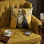 Linens - Aristocratic Bestiary 42 (Duke Beaglington) — Velvet Cushion Cover 45cm x 45cm - LAURE WELFLING - DJEBELI