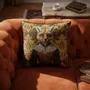 Linens - Aristocratic Bestiary 53 (Lady Redfox) — Velvet Cushion Cover 45cm x 45cm - LAURE WELFLING - DJEBELI