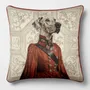 Linge - Bestiaire Aristocratique 62 (La Comtesse Grand Danois) — Housse Coussin Velours 45cm x 45cm - LAURE WELFLING - DJEBELI