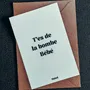 Carterie - Carte postale message - T'es de la bombe bébé – Format 10x15cm - MUISTI