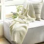 Throw blankets - Pure Cashmere Waffle Throw Blanket - Kai - PASHMA