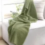 Throw blankets - Pure Cashmere Waffle Throw Blanket - Kai - PASHMA