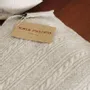 Throw blankets - Cable Knit Cashmere Throw : Theodore - PASHMA