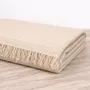 Throw blankets - Alpaca Linen Waffle Throw : Benjamin - PASHMA