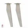 Tables basses - PIED DE TABLE BASSE EN ACIER OPALE - LOT DE 2 PIEDS - DECO-GEM