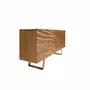 Sideboards - Light walnut sideboard with polished gold steel. - ANGEL CERDÁ