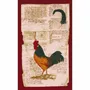 Tea towel - Literary chicken and rooster tea towel - BEAUVILLÉ