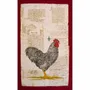 Tea towel - Literary chicken and rooster tea towel - BEAUVILLÉ