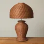 Table lamps - ISABELLA RATTAN BASE TABLE LAMP - MAHE HOMEWARE