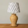 Table lamps - ISABELLA RATTAN BASE TABLE LAMP - MAHE HOMEWARE