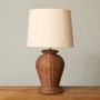 Table lamps - ISABELLA RATTAN BASE TABLE LAMP - MAHE HOMEWARE