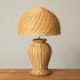 Table lamps - ISABELLA RATTAN BASE TABLE LAMP - MAHE HOMEWARE