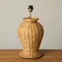Table lamps - ISABELLA RATTAN BASE TABLE LAMP - MAHE HOMEWARE