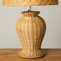 Table lamps - ISABELLA RATTAN BASE TABLE LAMP - MAHE HOMEWARE