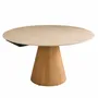Dining Tables - Lumio round ceramic table with extensions - SIGNATURE MOBILIER ET DÉCORATION
