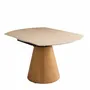 Dining Tables - Lumio round ceramic table with extensions - SIGNATURE MOBILIER ET DÉCORATION