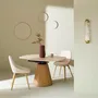 Dining Tables - Lumio round ceramic table with extensions - SIGNATURE MOBILIER ET DÉCORATION