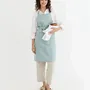Aprons - Linen bib apron with pockets - MAGICLINEN