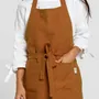 Aprons - Linen bib apron with pockets - MAGICLINEN