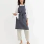 Aprons - Linen bib apron with pockets - MAGICLINEN
