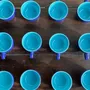 Mugs - Set of 12 small vintage espresso cups duo of blue Made in Italy - OFFICE OBJETS