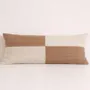 Coussins textile - Coussin en laine de lin ivoire et cognac -Henry - PASHMA