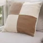 Coussins textile - Coussin en laine de lin ivoire et cognac -Henry - PASHMA