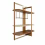 Shelves - Rectangular shelving unit in light walnut and greige wood. - ANGEL CERDÁ