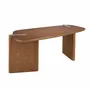Desks - Desk dressing table in faux leather, walnut and wood. - ANGEL CERDÁ