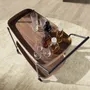 Chariots pour restaurants - Desserte minibar en noyer et acier noir. - ANGEL CERDÁ