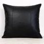 Fabric cushions - Sterling : Leather paneled Cushion - PASHMA