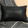 Fabric cushions - Sterling : Leather paneled Cushion - PASHMA