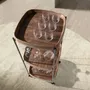 Chariots pour restaurants - Desserte minibar en noyer et acier noir. - ANGEL CERDÁ