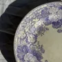 Everyday plates - Set of 3 antique purple Ceranium plates U&C Sarreguemines D22 - OFFICE OBJETS