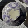 Everyday plates - Set of 3 antique purple Ceranium plates U&C Sarreguemines D22 - OFFICE OBJETS
