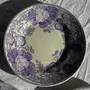Everyday plates - Set of 3 antique purple Ceranium plates U&C Sarreguemines D22 - OFFICE OBJETS