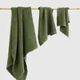 Autres linges de bain - Lot de 3 serviettes en lin gaufré - MAGICLINEN