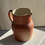Carafes - Large orange stoneware jug Sandstone Bonneval Made in France under H - OFFICE OBJETS