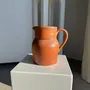 Carafes - Large orange stoneware jug Sandstone Bonneval Made in France under H - OFFICE OBJETS