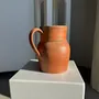 Carafes - Large orange stoneware jug Sandstone Bonneval Made in France under H - OFFICE OBJETS