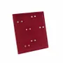 Gifts - Slanted display stand for 32 pairs of earrings, covered in burgundy velvet. - LAVAL 1878