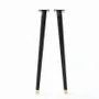 Dining Tables - High black wooden table leg - 71.5 cm Libra - Set of 2 legs - DECO-GEM