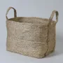 Bathroom storage - Small rectangular jute basket - MAISON BENGAL