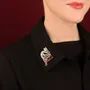 Bijoux - BROCHE ALFRED COULEUR DORE MULTI - TARATATA BIJOUX
