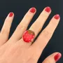 Jewelry - DELICE RING, SILVER AND RED COLOUR - TARATATA BIJOUX