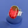 Jewelry - DELICE RING, SILVER AND RED COLOUR - TARATATA BIJOUX