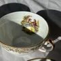 Tasses et mugs - Lot de 8 tasses en porcelaine à motif de galanterie pastorale - OFFICE OBJETS
