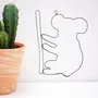 Other wall decoration - Wire Wall Decoration\" Koala Silhouette\ "” - to pin - BIJOUX DE MUR