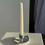 Decorative objects - Moustiers candle holder light blue H5 D12.5 - OFFICE OBJETS