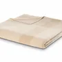 Throw blankets - Blanket Crossweft Beige - BIEDERLACK